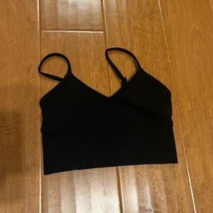 Black alo crop top